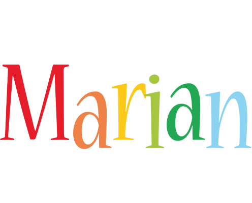Marian birthday logo