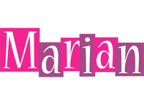 Marian whine logo
