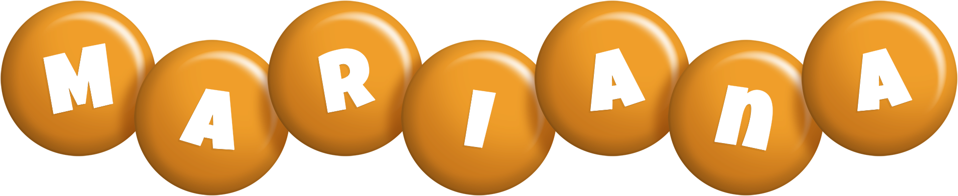 Mariana candy-orange logo