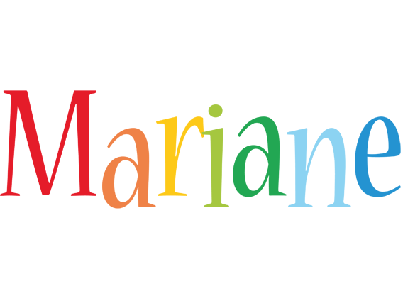 Mariane birthday logo