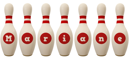 Mariane bowling-pin logo