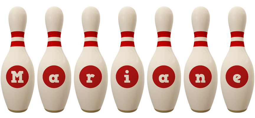 Mariane bowling-pin logo