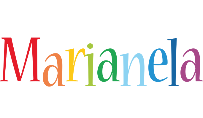 Marianela birthday logo