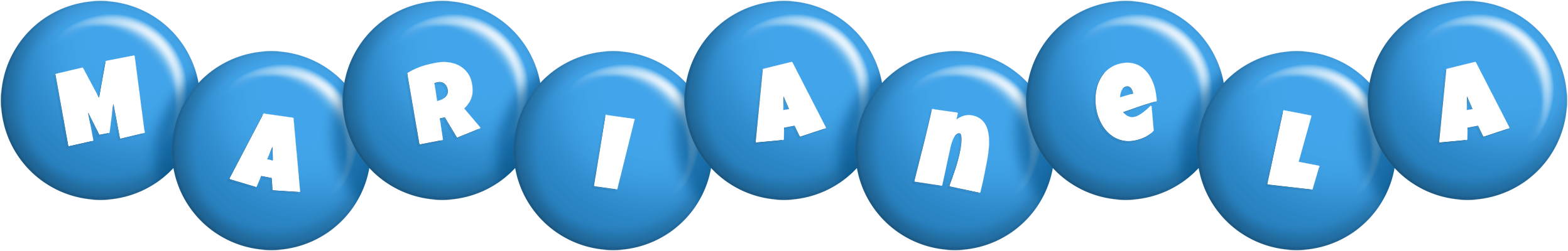 Marianela candy-blue logo