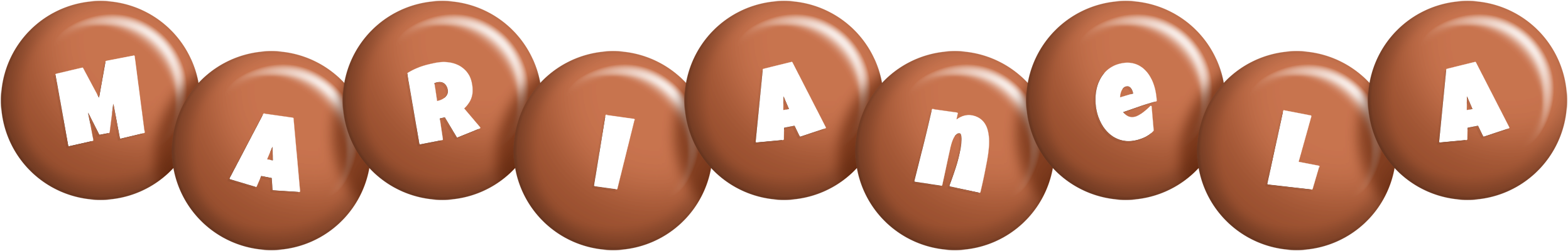 Marianela candy-brown logo