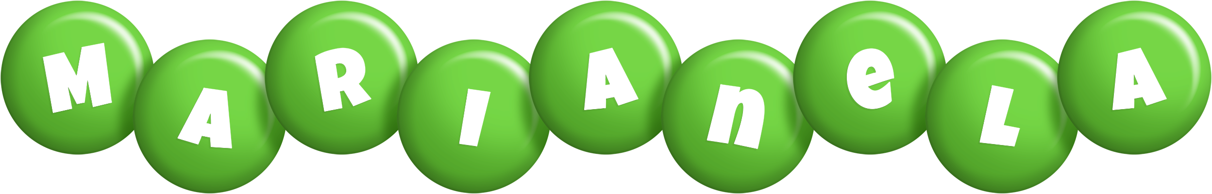 Marianela candy-green logo