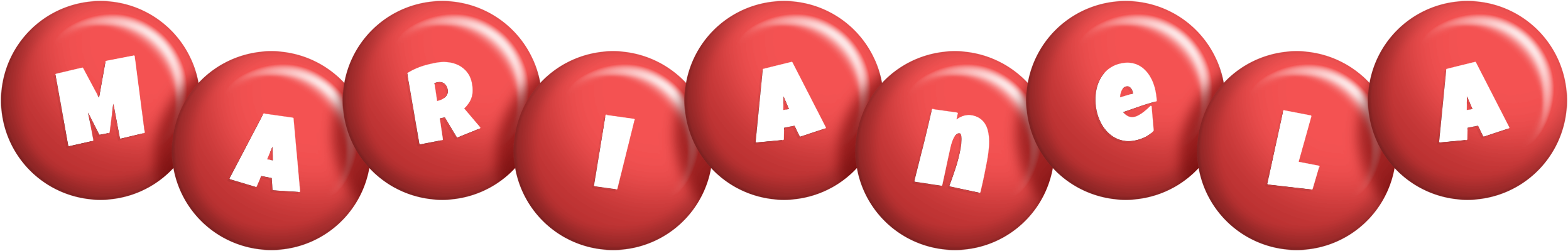 Marianela candy-red logo