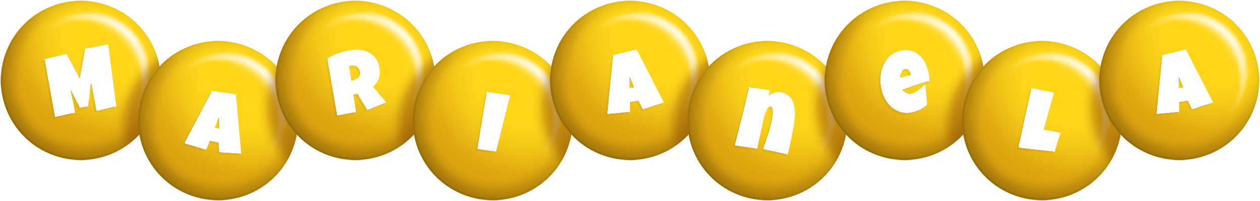 Marianela candy-yellow logo