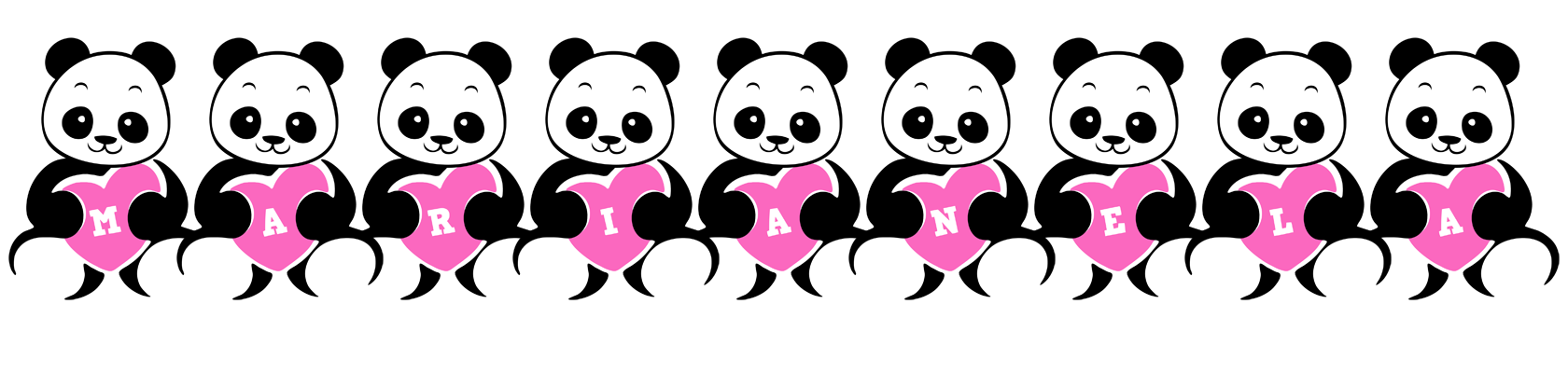 Marianela love-panda logo