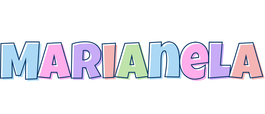 Marianela pastel logo