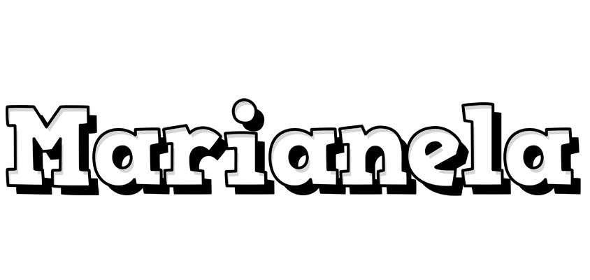 Marianela snowing logo