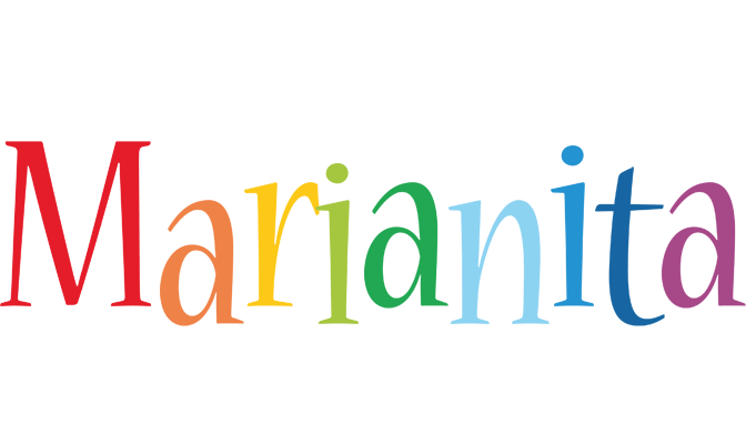 Marianita birthday logo