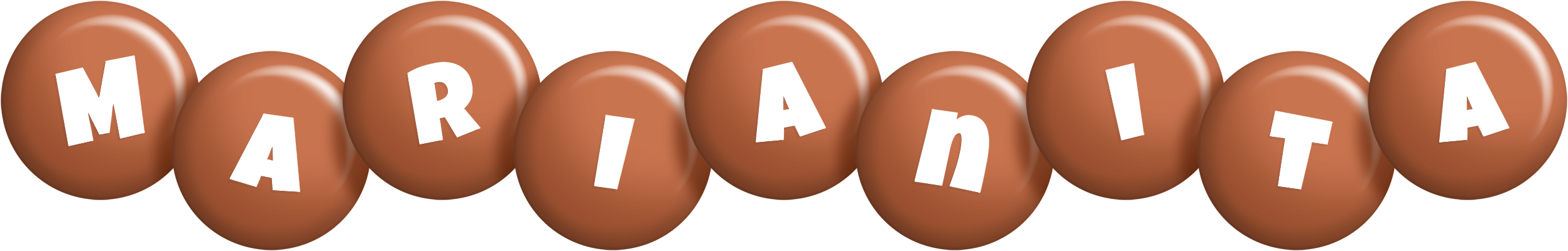 Marianita candy-brown logo