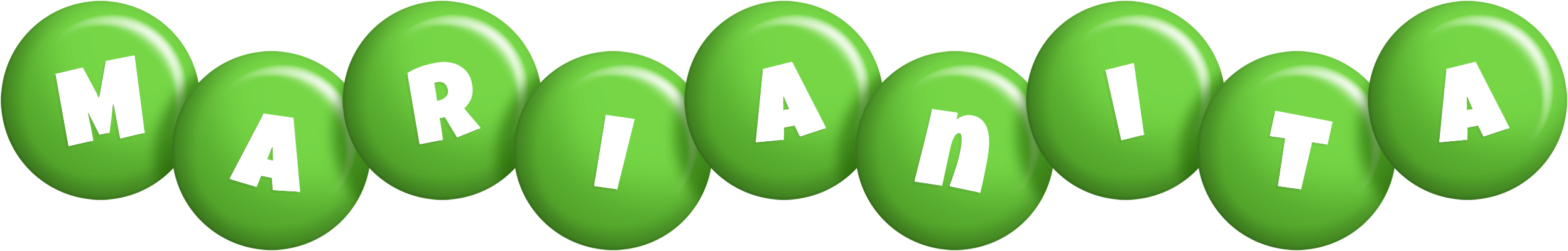 Marianita candy-green logo