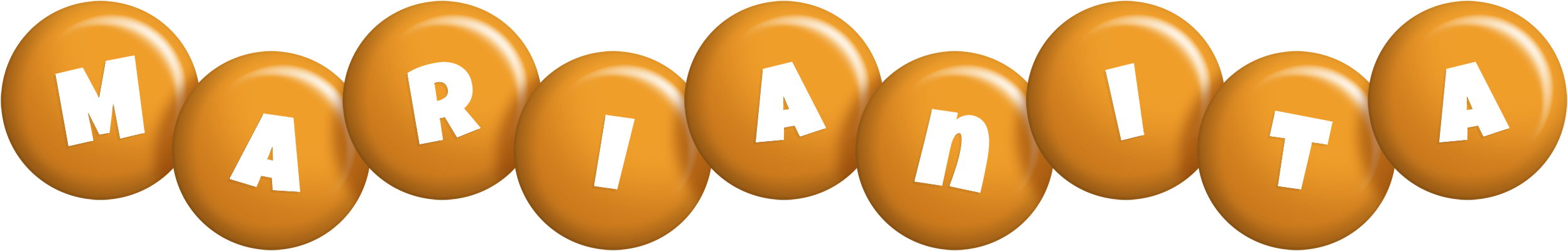 Marianita candy-orange logo