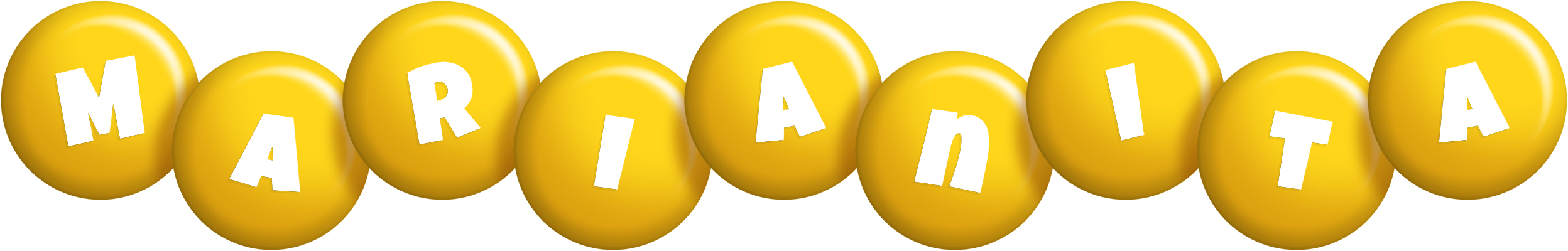 Marianita candy-yellow logo
