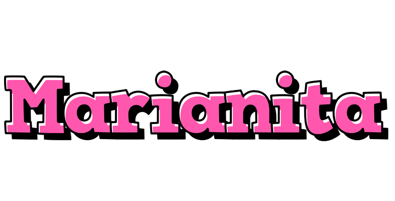 Marianita girlish logo
