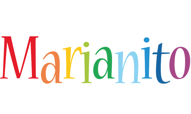 Marianito birthday logo