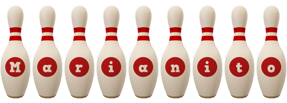 Marianito bowling-pin logo
