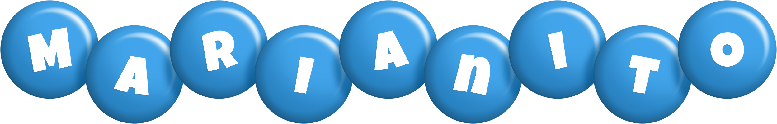 Marianito candy-blue logo