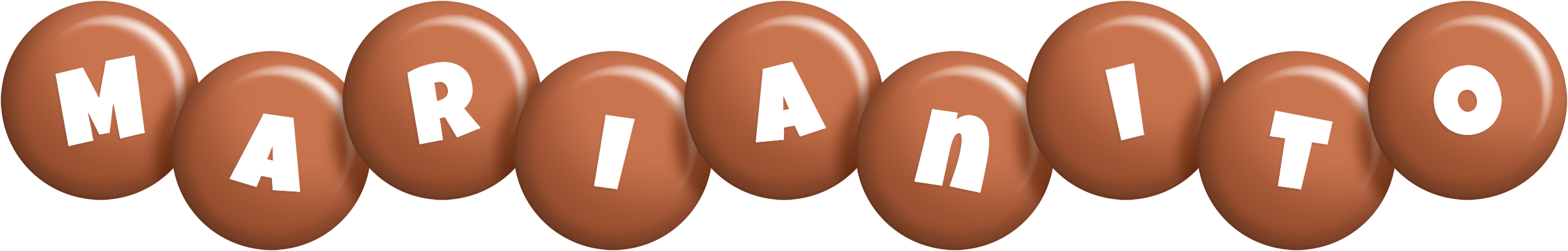 Marianito candy-brown logo