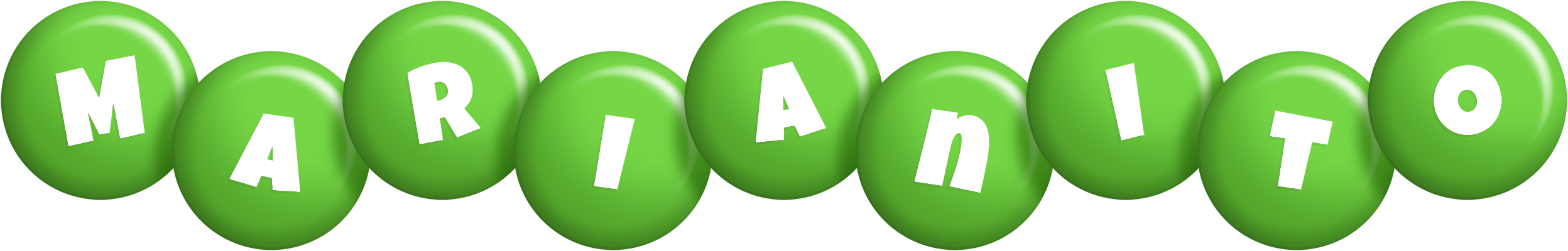Marianito candy-green logo