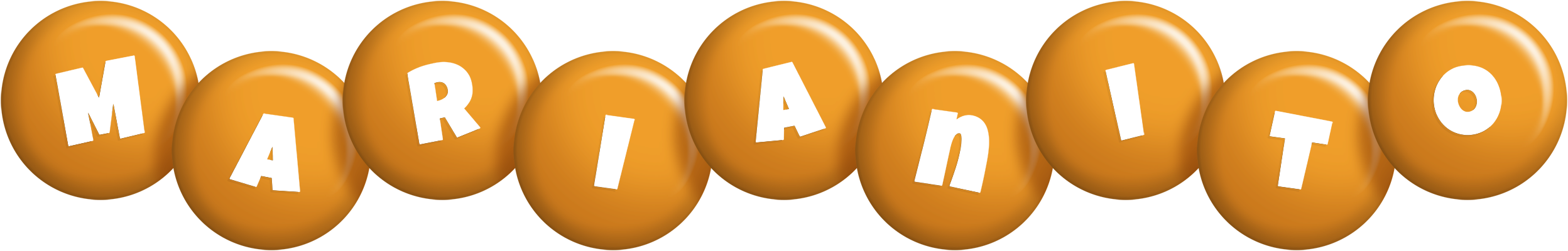 Marianito candy-orange logo