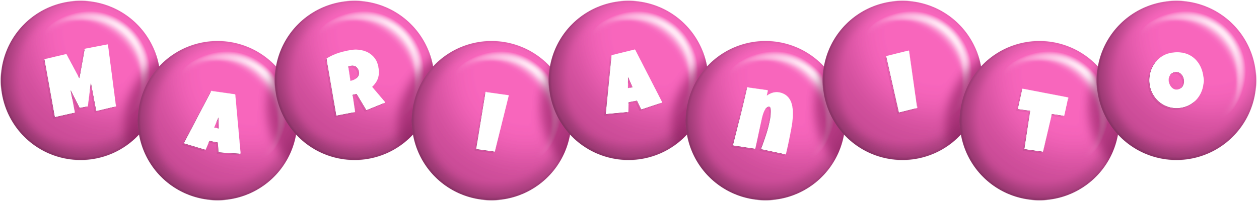 Marianito candy-pink logo