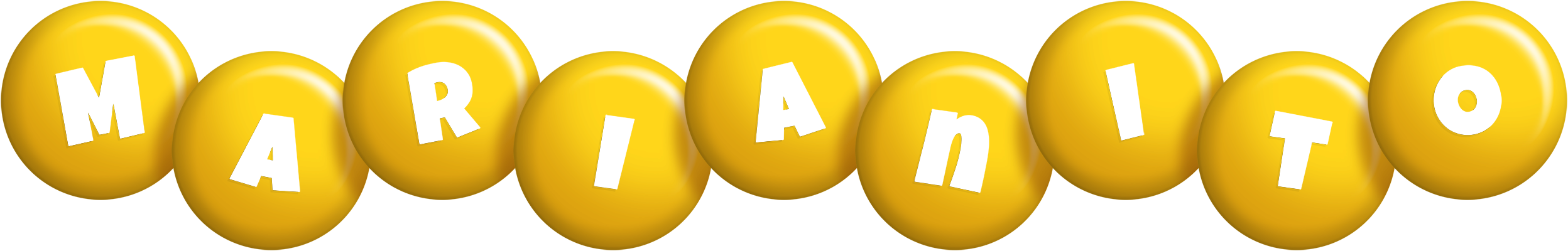 Marianito candy-yellow logo