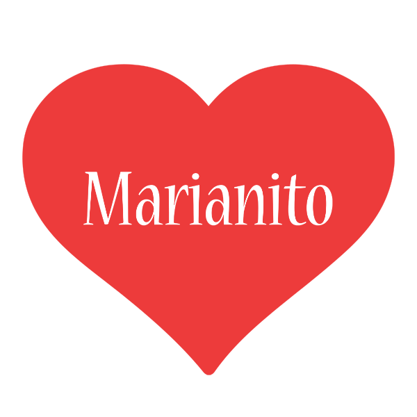 Marianito love logo