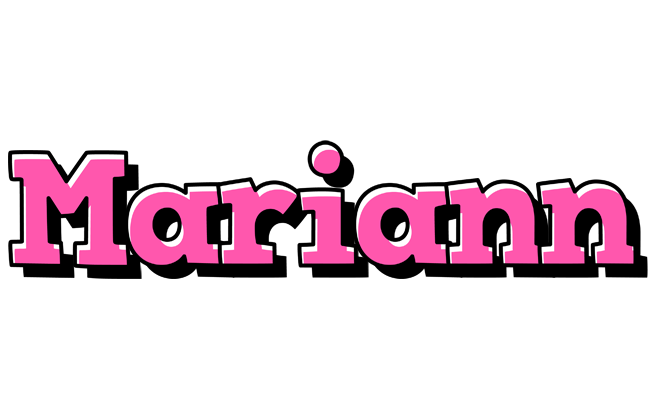 Mariann girlish logo