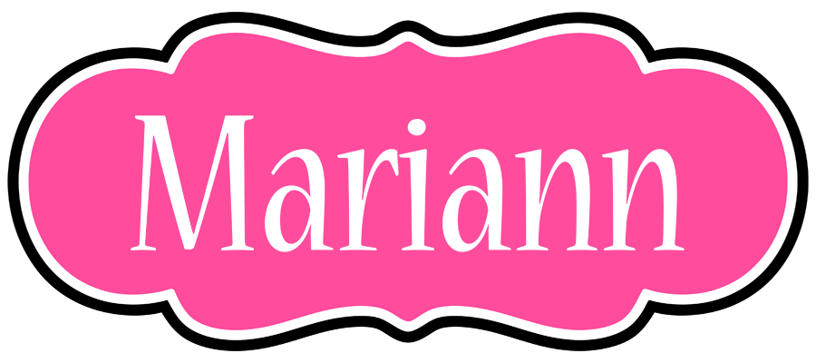 Mariann invitation logo