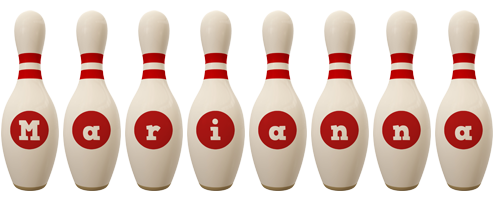 Marianna bowling-pin logo