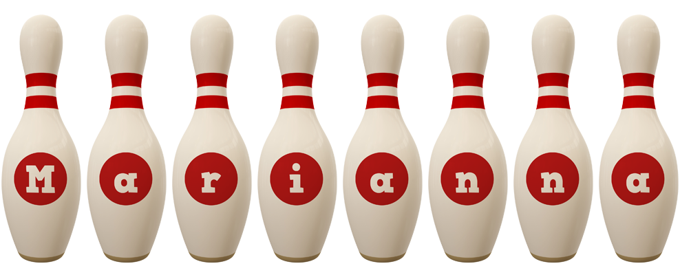 Marianna bowling-pin logo