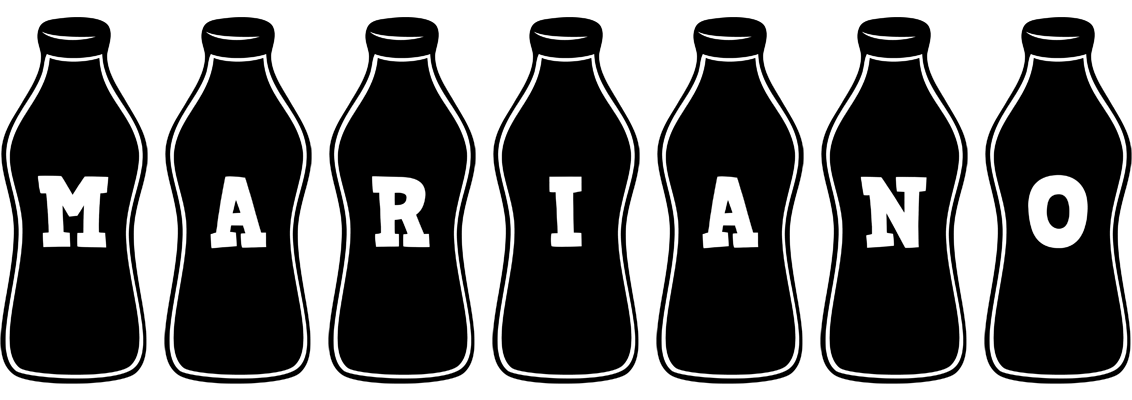 Mariano bottle logo