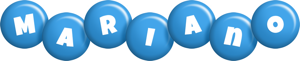 Mariano candy-blue logo