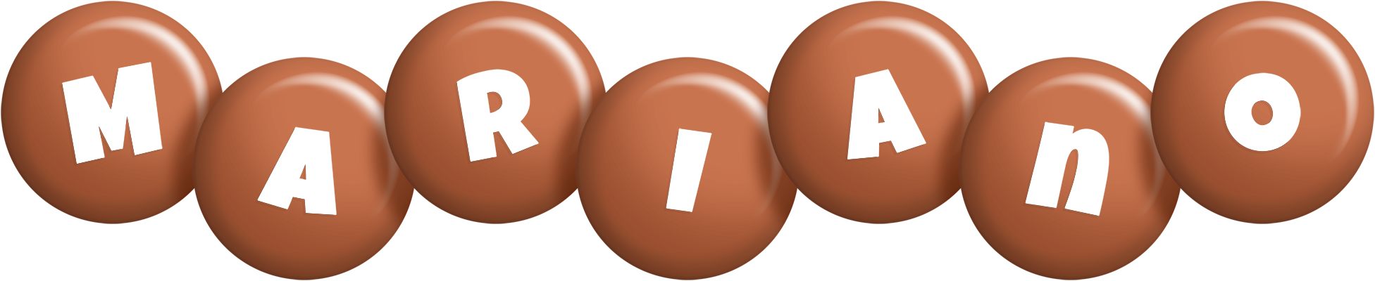 Mariano candy-brown logo