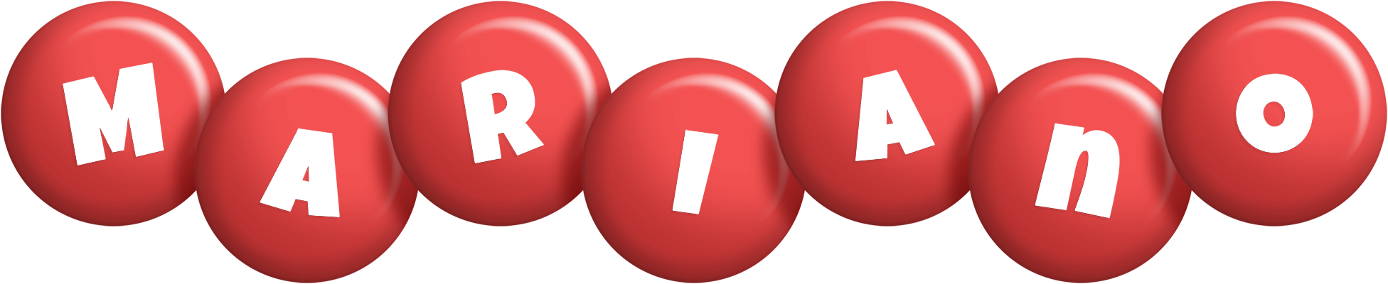 Mariano candy-red logo