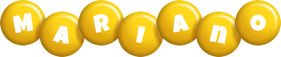 Mariano candy-yellow logo