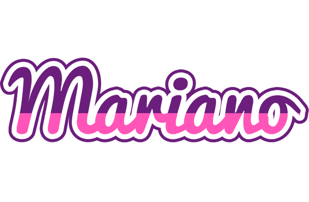 Mariano cheerful logo