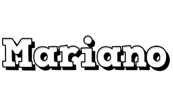 Mariano snowing logo