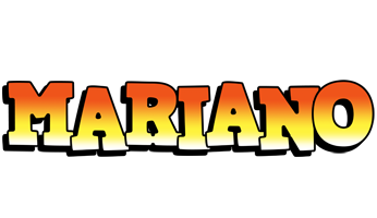 Mariano sunset logo