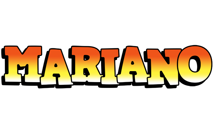 Mariano sunset logo