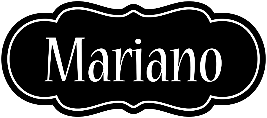 Mariano welcome logo