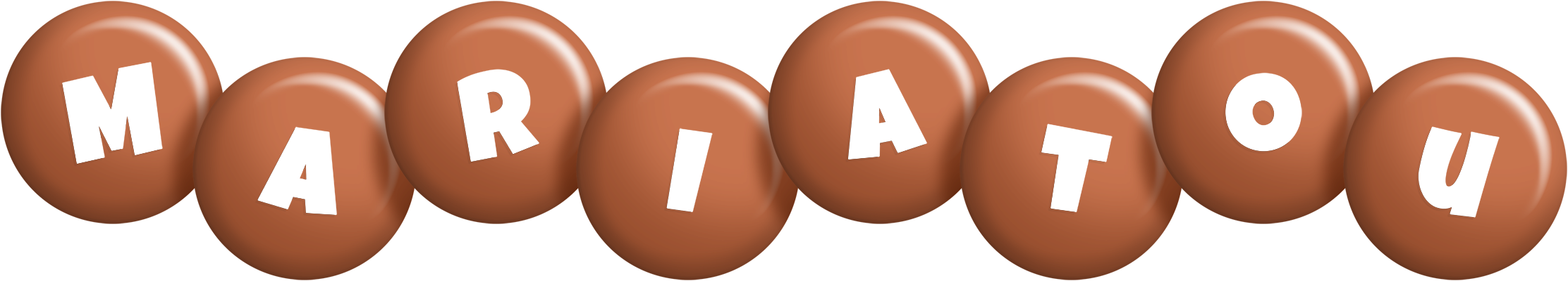 Mariatou candy-brown logo