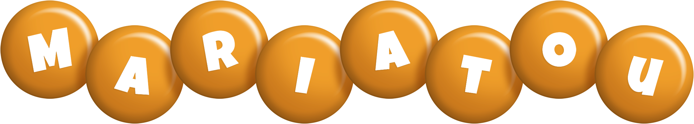 Mariatou candy-orange logo