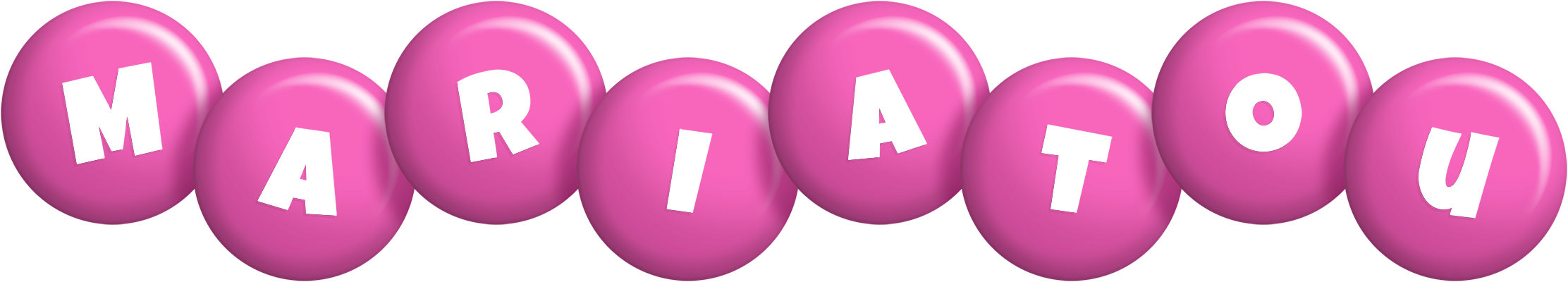 Mariatou candy-pink logo
