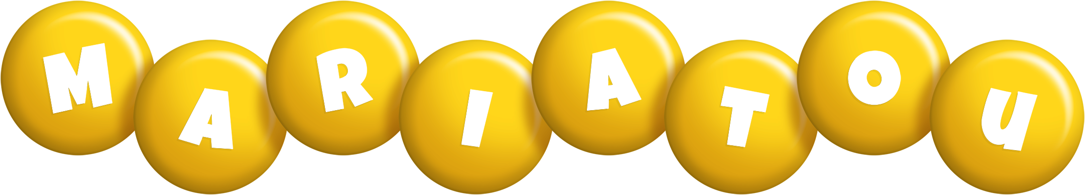 Mariatou candy-yellow logo