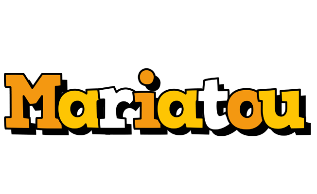 Mariatou cartoon logo