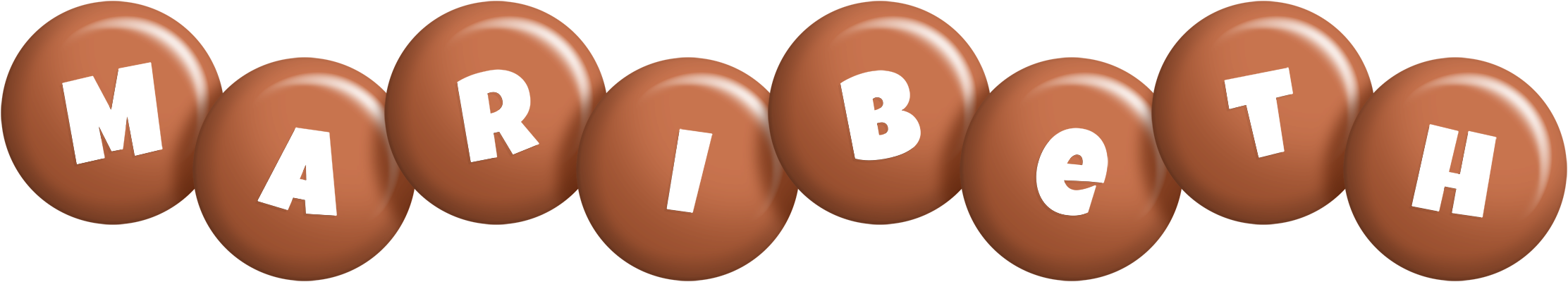 Maribeth candy-brown logo